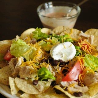 Chicken Nacho Salad | ©addapinch.com
