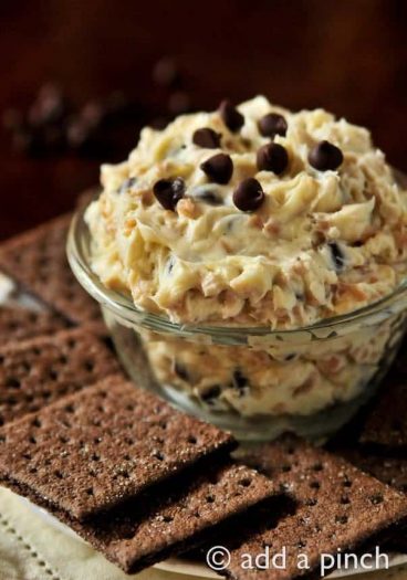 Cookie Dough Dip Recipe from addapinch.com