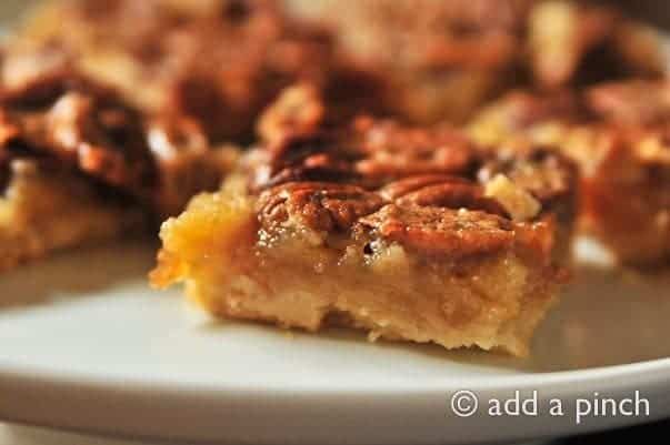 Southern Pecan Pie Bars - Cooking | Add a Pinch | Robyn Stone