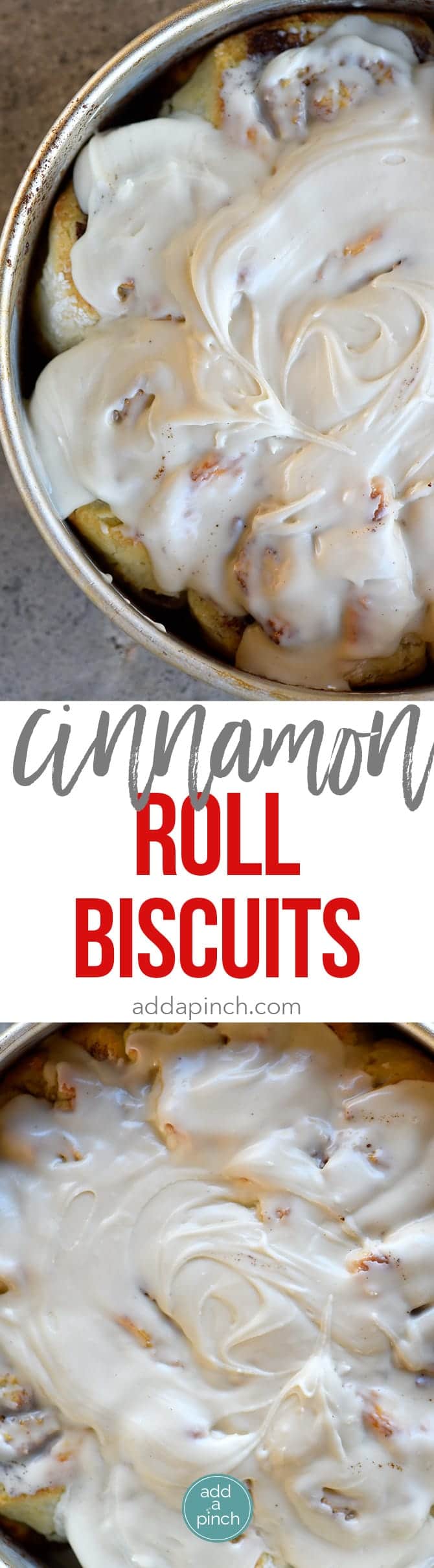 Cinnamon Roll Biscuits Recipe - Cinnamon Roll Biscuits have all the deliciousness of a cinnamon roll with the ease of a biscuit! // addapinch.com