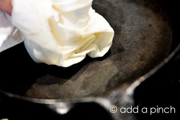 Cast Iron 101 :: How to Clean Cast Iron - Add a Pinch