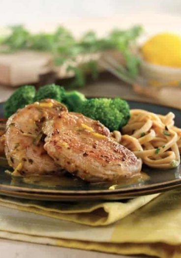 Pork Medallions with Lemon Garlic Sauce