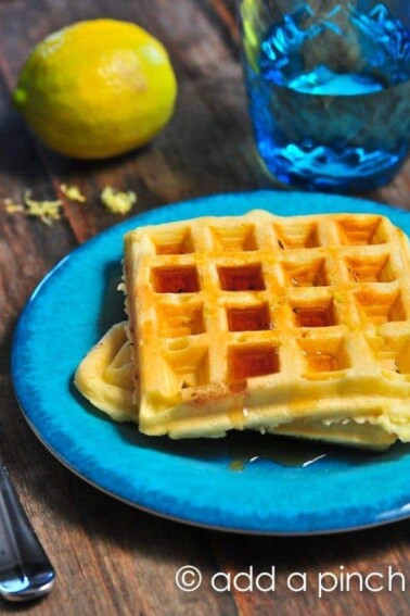 Lemon Buttermilk Waffles Recipe