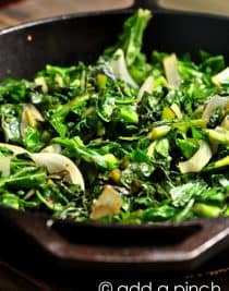 Spicy Skillet Turnip Greens Recipe