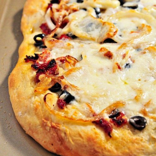 Black Olive Pizza - Sweet Caramel Sunday