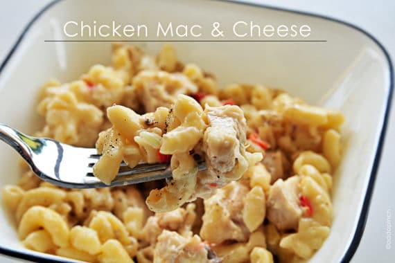 Chicken Mac And Cheese Recipe Add A Pinch Chicken Mac And Cheese 9532 2 570x380