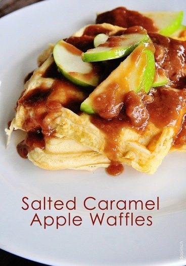 Salted Caramel Apple Waffles turn any morning into a great morning!