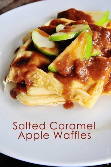 Salted Caramel Apple Waffles turn any morning into a great morning!