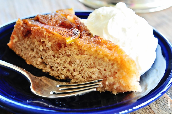 Spiced Apple Upside Down Cake - Cooking | Add a Pinch | Robyn Stone