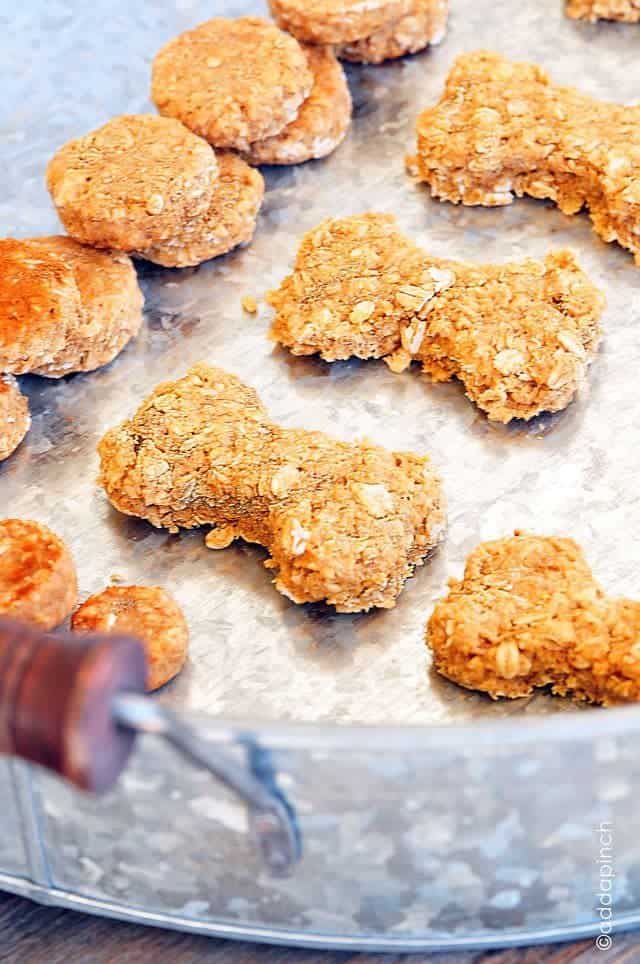 homemade dog treats with chicken broth