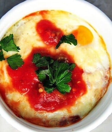 Baked Eggs with Salsa. These Baked Eggs with Salsa are quick and easy to prepare for busy weekday morning as well as weekends.