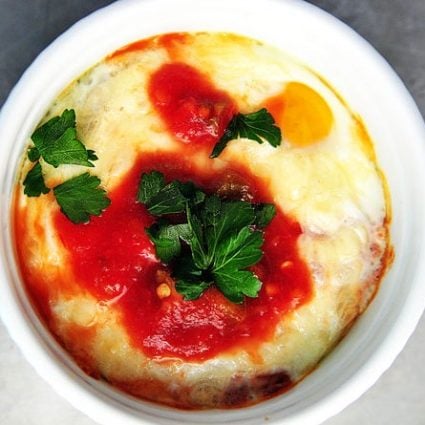 Baked Eggs with Salsa Recipe   Cooking   Add a Pinch   Robyn Stone - 85