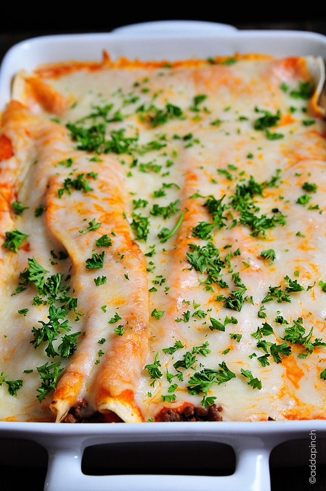 Beef Enchiladas from addapinch.com