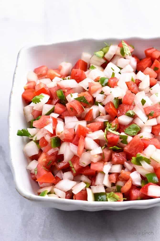 Pico De Gallo : Classic Pico De Gallo Recipe - Valentina's Corner - Pico de gallo is an essential side for mexican food.