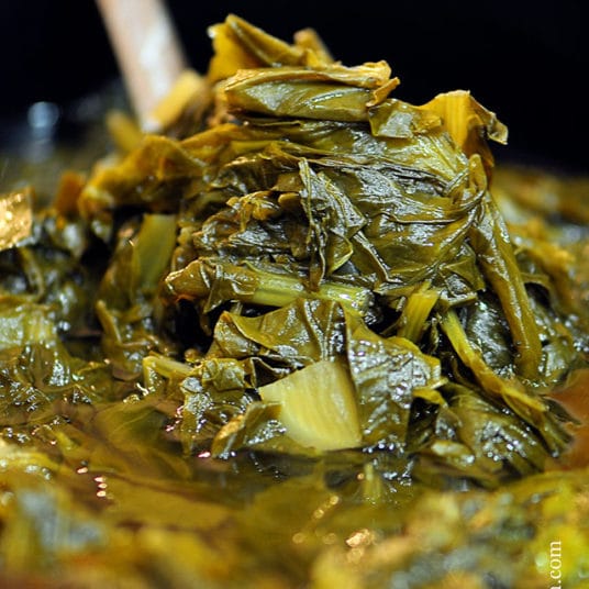 Slow Cooker Turnip Greens Recipe Add a Pinch