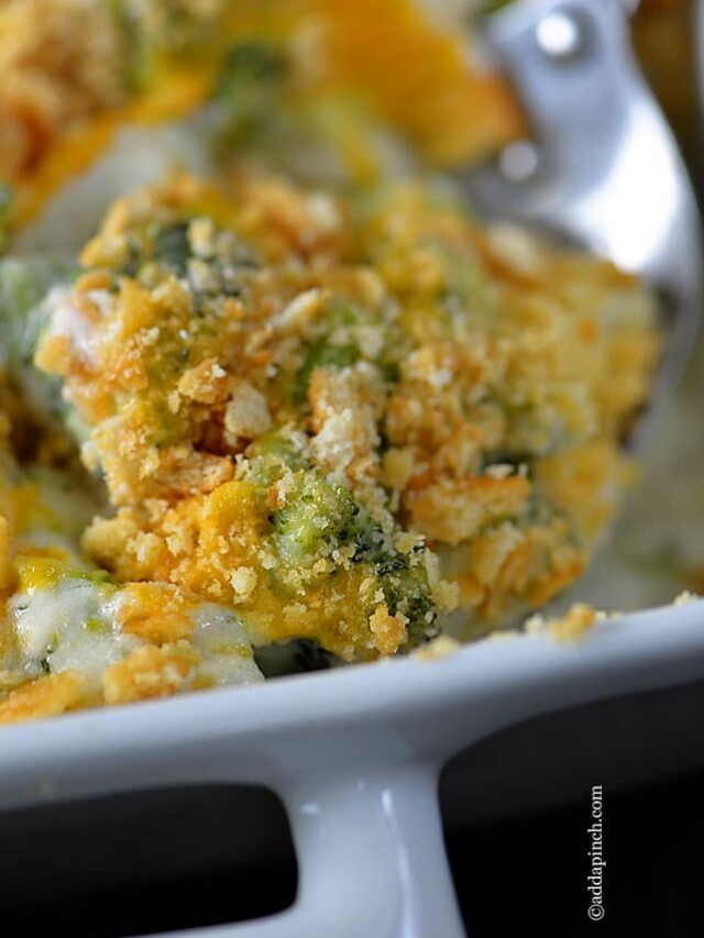 Broccoli Cheese Casserole Recipe Story Add a Pinch