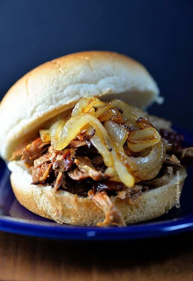 Chipotle Root Beer Pulled Pork Recipe | ©addapinch.com