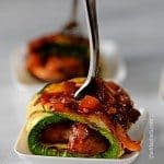 Mushroom Zucchini Rolls | ©addapinch.com