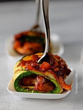 Chipotle Mushroom Zucchini Rolls Recipe