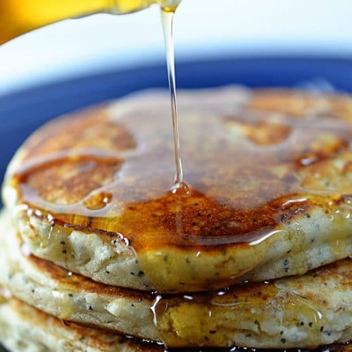 Lemon Poppy Seed Pancakes Recipe - Add a Pinch