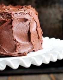 Perfect Chocolate Buttercream Frosting Recipe | ©addapinch.com