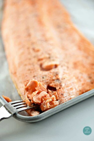 Baked Salmon Recipe from addapinch.com