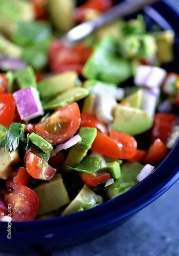 Avocado Salsa Recipe | ©addapinch.com