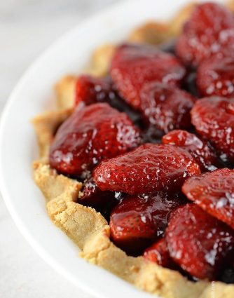 Strawberry Pie Recipe | ©addapinch.com