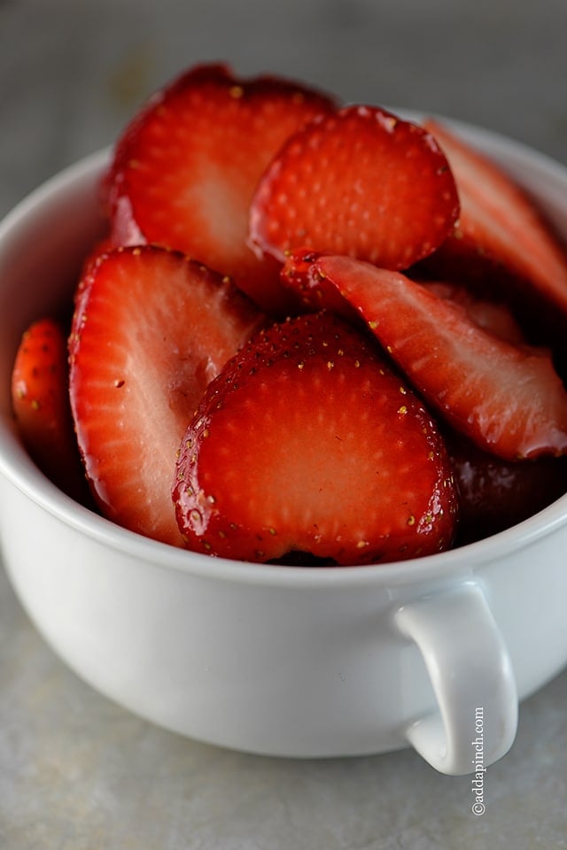 Simple Macerated Strawberries Recipe - Add a Pinch