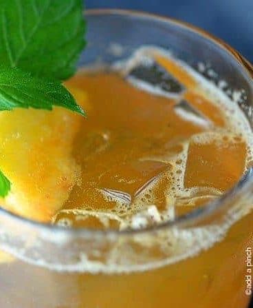 Peach Tea Recipe from addapinch.com