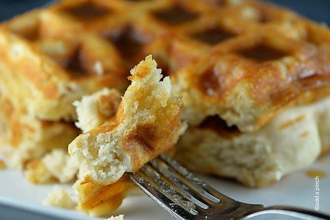 Salted Caramel Waffles Recipe - Add a Pinch