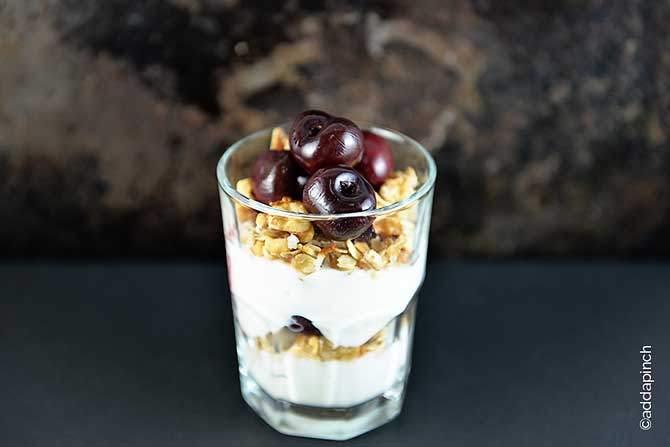 Roasted Cherry Parfait Recipe - Add a Pinch