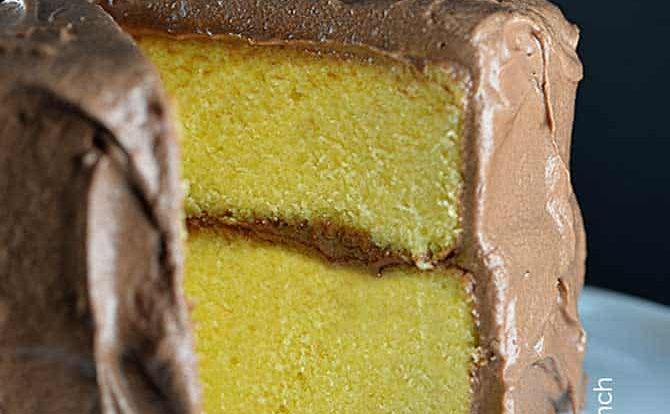 Classic Yellow Cake Recipe from addapinch.com