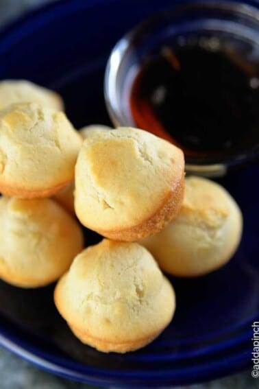 Pancake Muffins Recipe - Pancake muffins make a great breakfast or treat for brunch. So simple to make, you get the ease of a muffin with the deliciousness of pancakes! // addapinch.com