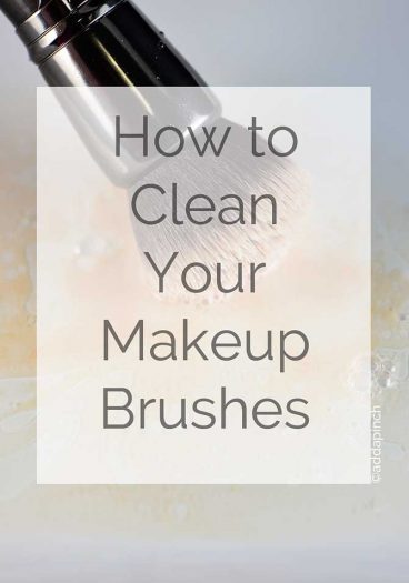 How to Clean Your Makeup Brushes from addapinch.com