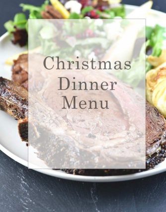 Christmas Dinner Menu from addapinch.com