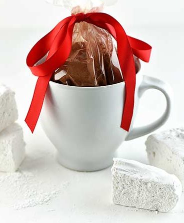 Hot Chocolate Mug Gift Idea from addapinch.com