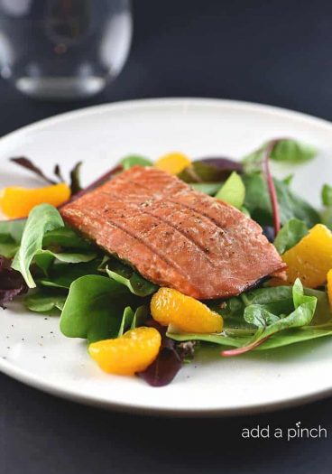 Salmon Salad Recipe from addapinch.com