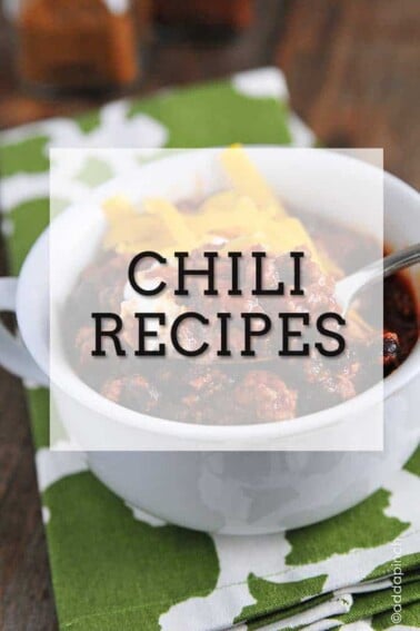 Chili Recipes! from addapinch.com