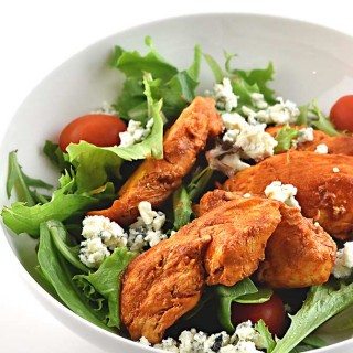 Buffalo Chicken Salad Recipe from addapinch.com