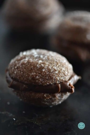 Chocolate Ganache Cookie Recipe from addapinch.com