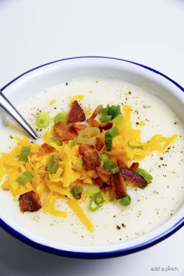 Baked Potato Soup Recipe - Cooking | Add a Pinch | Robyn Stone