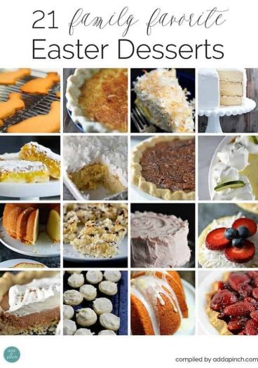 21 Easter Dessert Recipes from addapinch.com