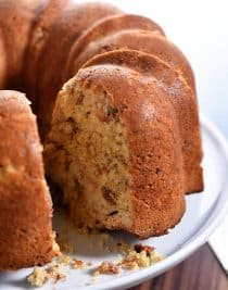 Morning Glory Bundt Cake Recipe from addapinch.com