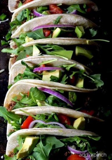Quick and Easy Taco Recipe - A simple weeknight favorite recipe that couldn't get much easier! // addapinch.com