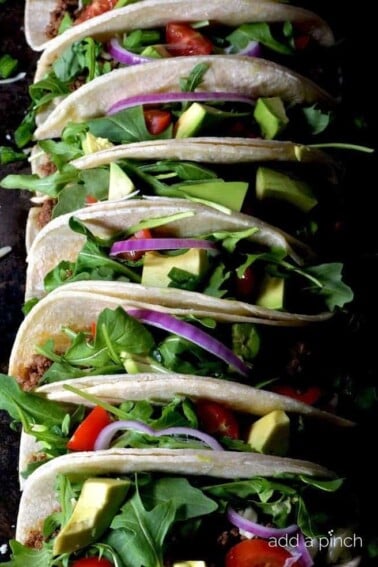 Quick and Easy Taco Recipe - A simple weeknight favorite recipe that couldn't get much easier! // addapinch.com