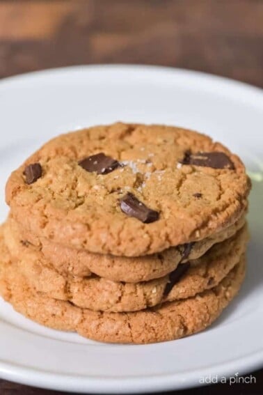 Brown Butter Chocolate Chunk Cookies Recipe // addapinch.com