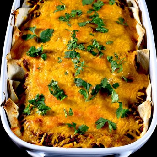 Easy Beef and Bean Enchilada Recipe Add a Pinch