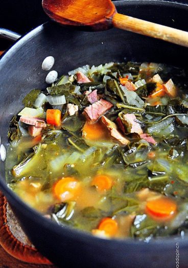 Southern Pot Likker Soup //addapinch.com