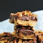 Toffee Recipe - An easy homemade toffee recipe that you'll get requests for time and again! Made four simple ingredients, it is a favorite! // addapinch.com